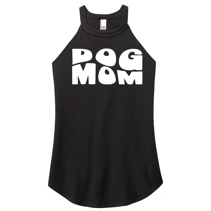 Dog Mom Retro Groovy Funny Pod Women’s Perfect Tri Rocker Tank