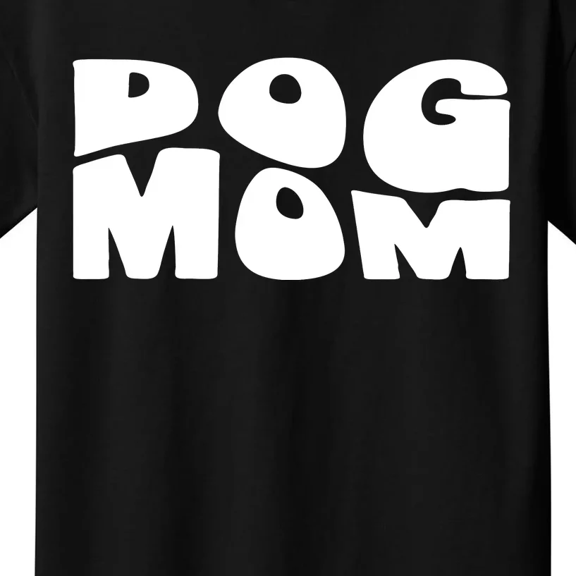 Dog Mom Retro Groovy Funny Pod Kids T-Shirt