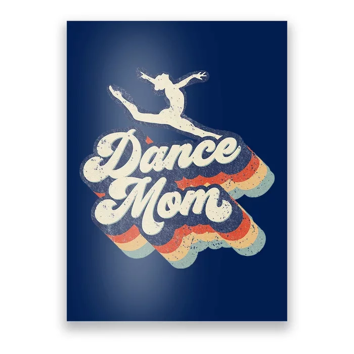 Dance Mom Retro Sunset Dance Mom Life Christmas Mother's Day Poster