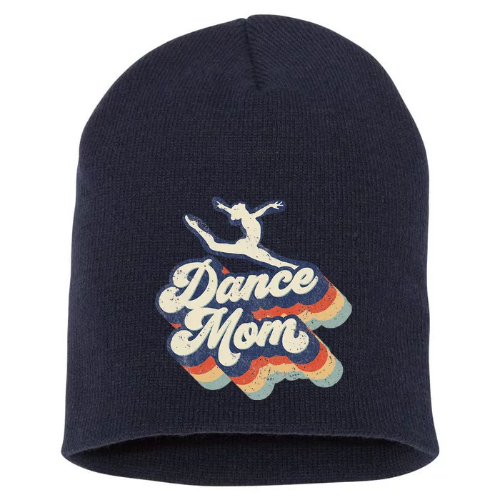 Dance Mom Retro Sunset Dance Mom Life Christmas Mother's Day Short Acrylic Beanie