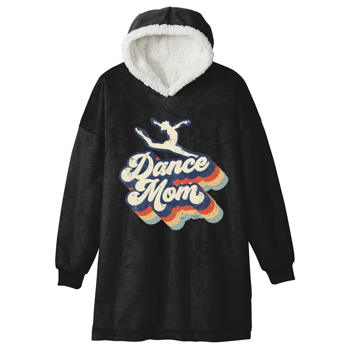 Dance Mom Retro Sunset Dance Mom Life Christmas Mothers Day Hooded Wearable Blanket