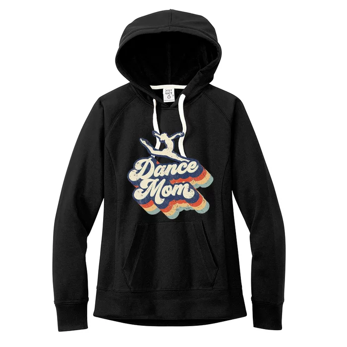 Dance Mom Retro Sunset Dance Mom Life Christmas Mothers Day Women's Fleece Hoodie