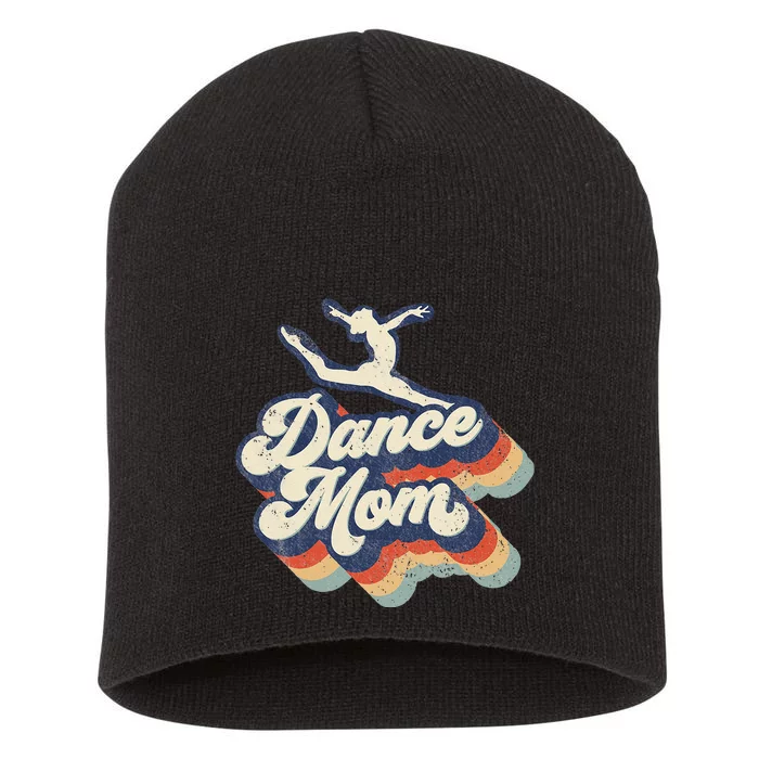 Dance Mom Retro Sunset Dance Mom Life Christmas Mothers Day Short Acrylic Beanie