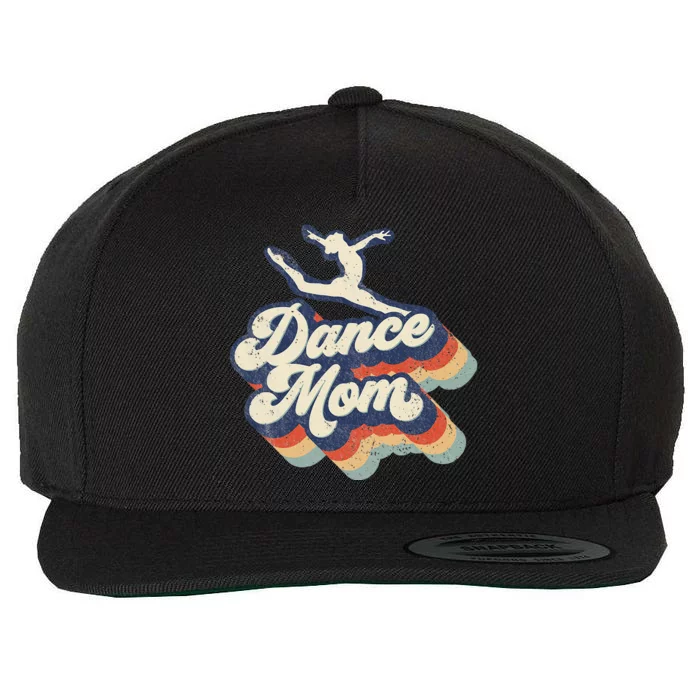 Dance Mom Retro Sunset Dance Mom Life Christmas Mothers Day Wool Snapback Cap