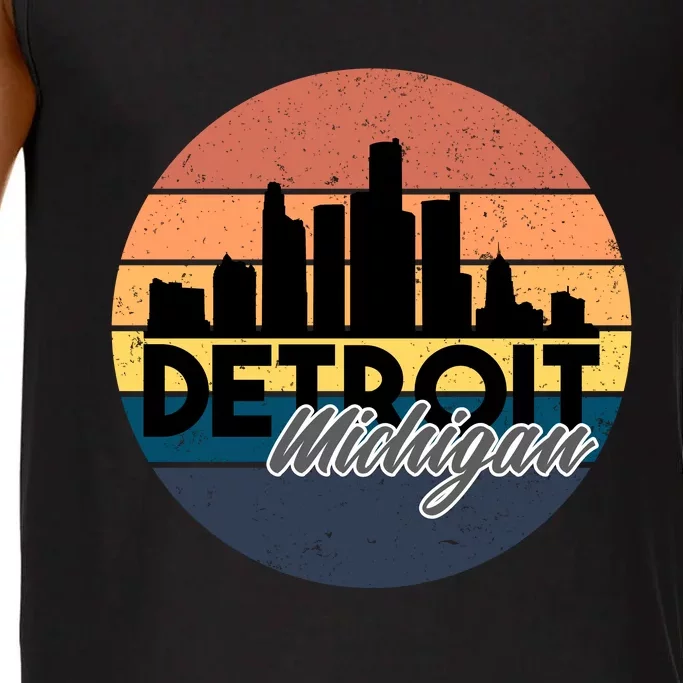 Detroit Michigan Retro Skyline Comfort Colors® Tank Top