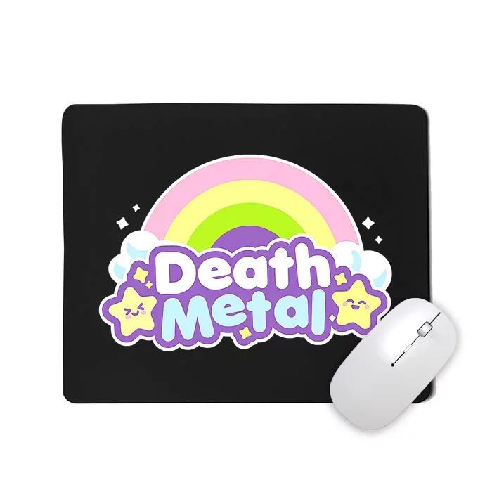 Death Metal Rainbow Halloween Unicorn Rock Concert Mousepad