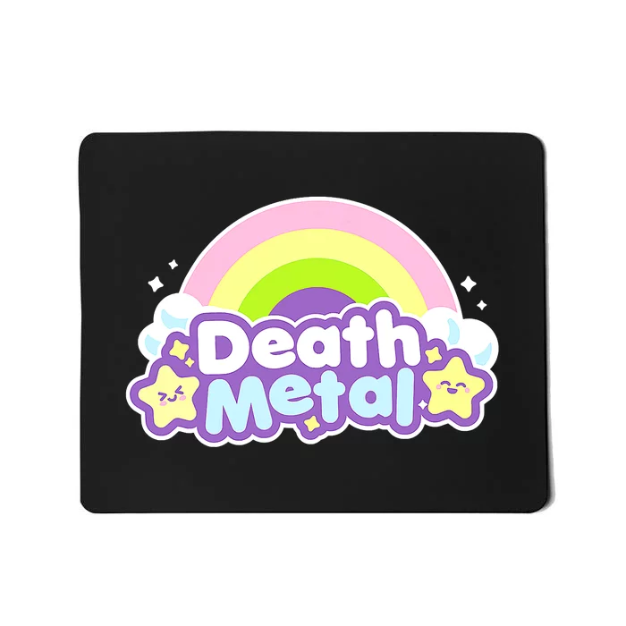 Death Metal Rainbow Halloween Unicorn Rock Concert Mousepad