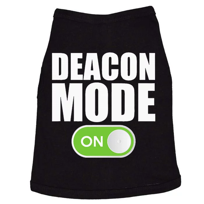 Deacon Mode Religious Christian Minister Catholic Church Doggie Tank