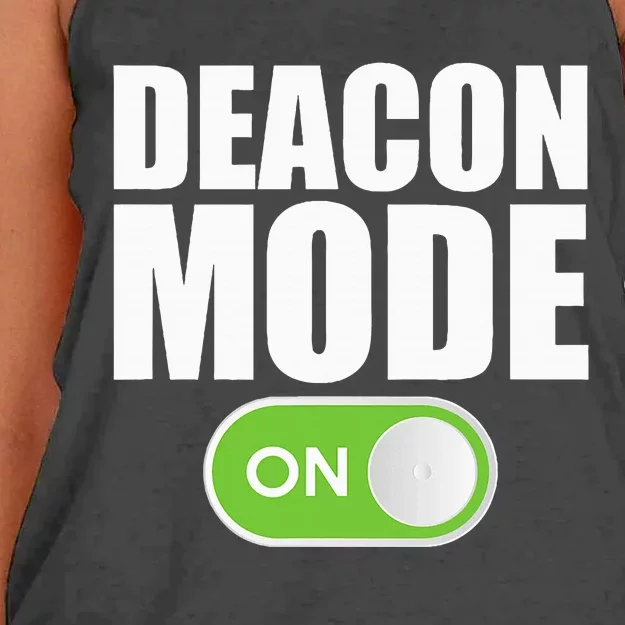 Deacon Mode Religious Christian Minister Catholic Church Women's Knotted Racerback Tank