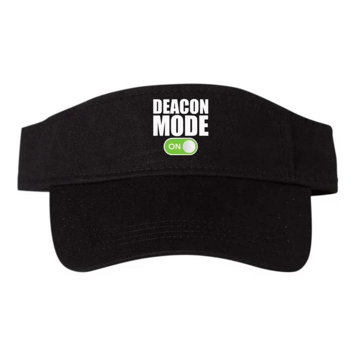 Deacon Mode Religious Christian Minister Catholic Church Valucap Bio-Washed Visor