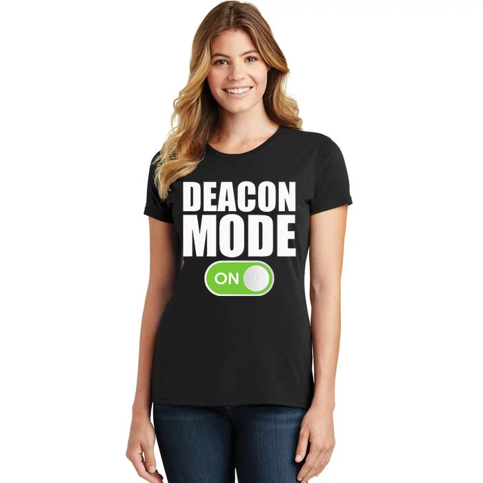 Deacon Mode Religious Christian Minister Catholic Church Women's T-Shirt