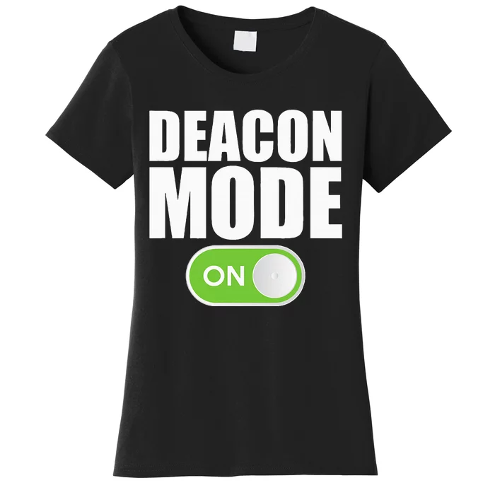 Deacon Mode Religious Christian Minister Catholic Church Women's T-Shirt