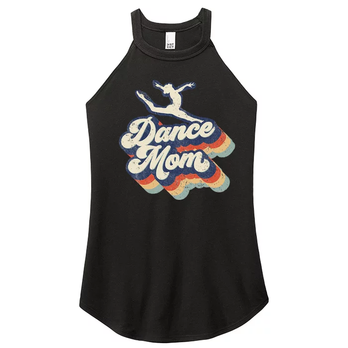 Dance Mom Retro Sunset Dance Mom Life Christmas Mother's Day Women’s Perfect Tri Rocker Tank