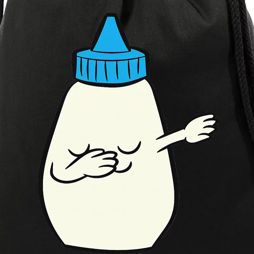 Dabbing Mayonnaise Squeeze Bottle Funny Dancing Mayo Drawstring Bag