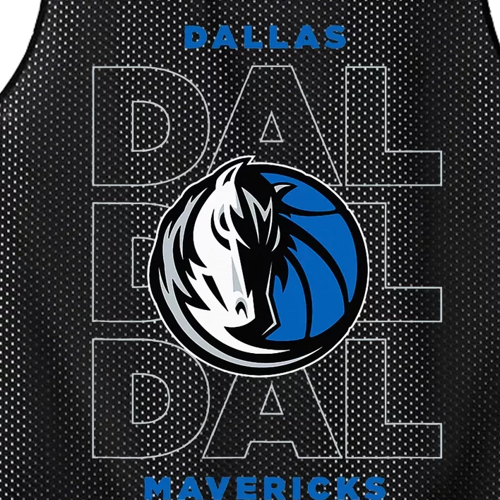 Dallas Mavericks Stacked City Mesh Reversible Basketball Jersey Tank