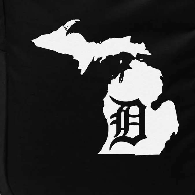 Detroit Michigan State Map Silhouette D United States Impact Tech Backpack