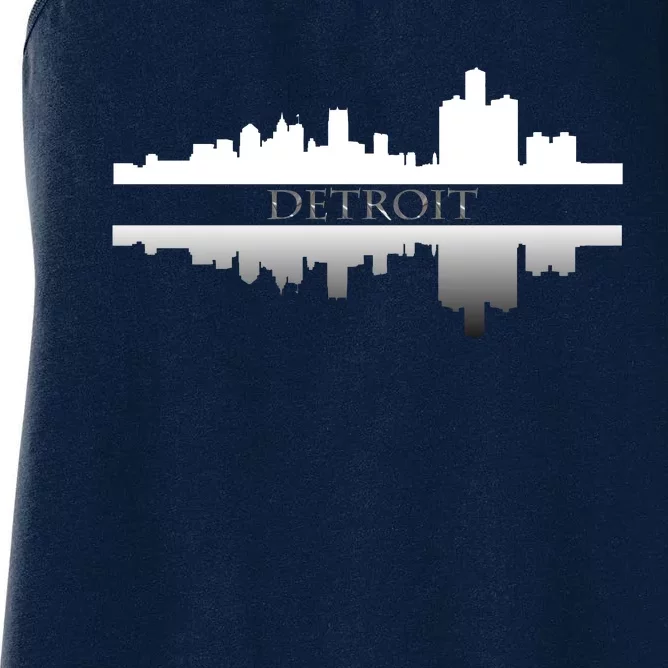 Detroit Mirrored Skyline Women's Racerback Tank