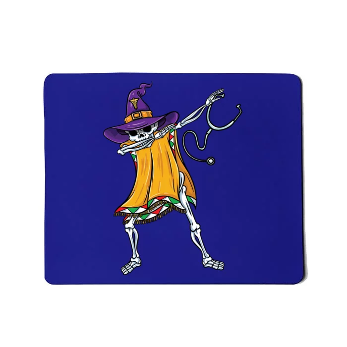 Dabbing Mexican Skeleton Nurse Halloween Gift Mousepad