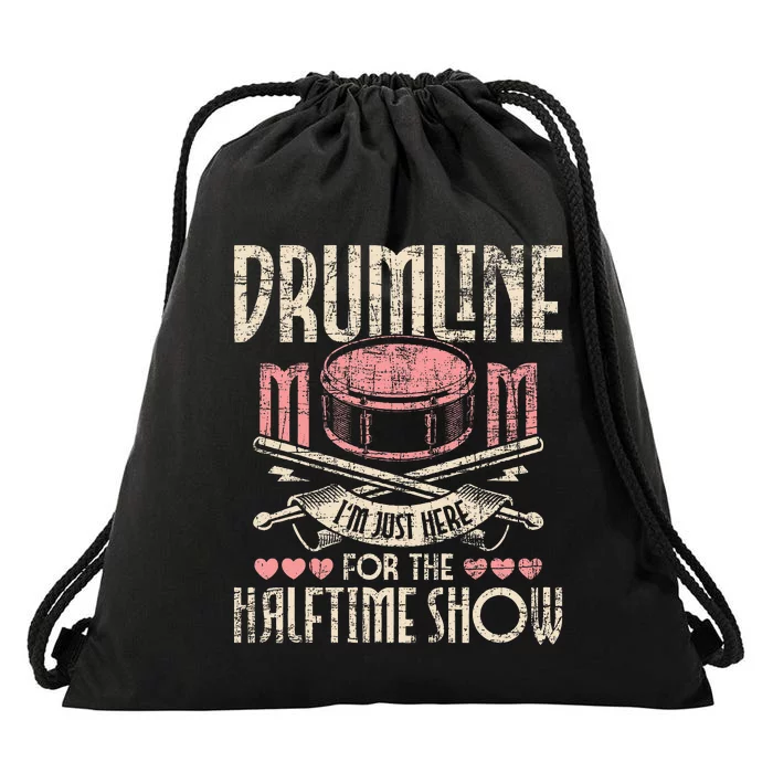 Drumline Mom Snare Drum Drummer Marching Band Drumming Drawstring Bag