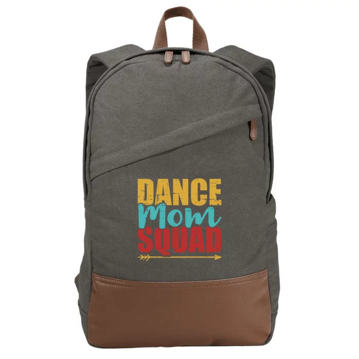 Dance Mom Squad Gift Cotton Canvas Backpack