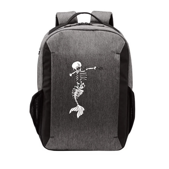 Dabbing Mermaid Skeleton Halloween Creepy Dab Dance Humor Funny Gift Vector Backpack