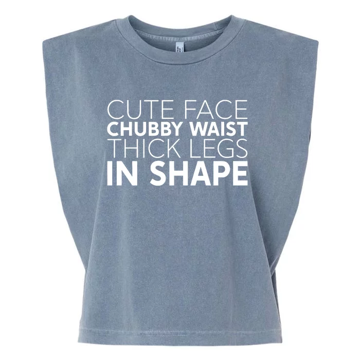 Dr. Marcus Shepard Wearing Cute Face Chubby Waist Thick Legs In Shape Garment-Dyed Women's Muscle Tee