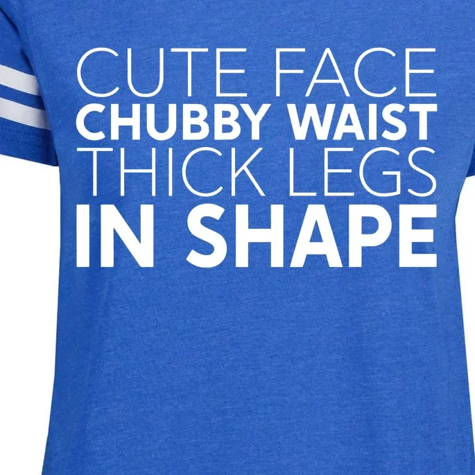 Dr. Marcus Shepard Wearing Cute Face Chubby Waist Thick Legs In Shape Enza Ladies Jersey Football T-Shirt