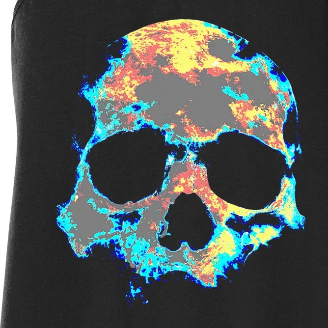 Dead ManS Skull Death Skeleton Head Bones Cool Skulls Gifts Women's Racerback Tank