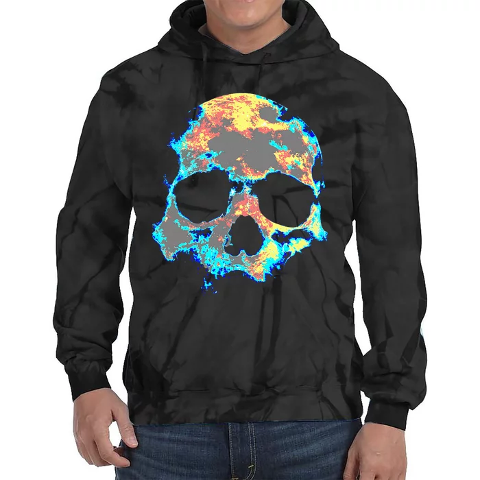 Dead ManS Skull Death Skeleton Head Bones Cool Skulls Gifts Tie Dye Hoodie