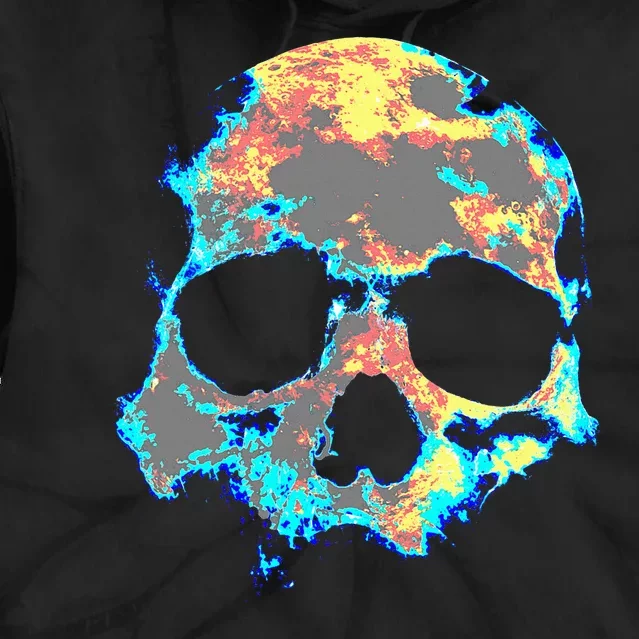 Dead ManS Skull Death Skeleton Head Bones Cool Skulls Gifts Tie Dye Hoodie