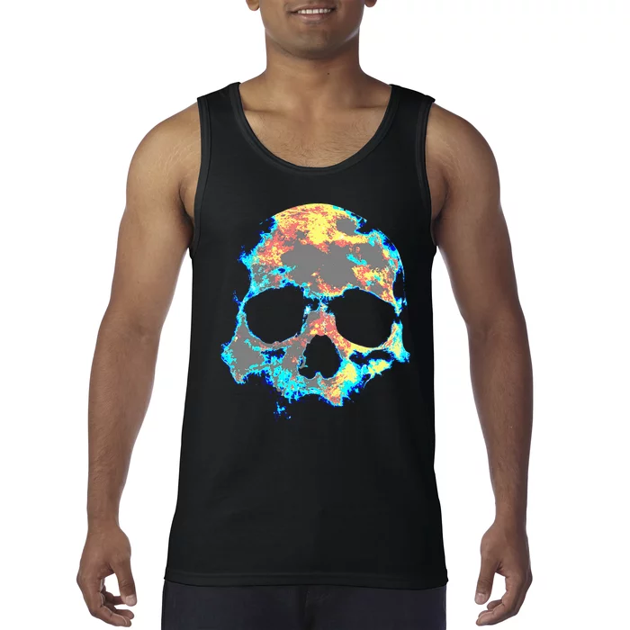 Dead ManS Skull Death Skeleton Head Bones Cool Skulls Gifts Tank Top