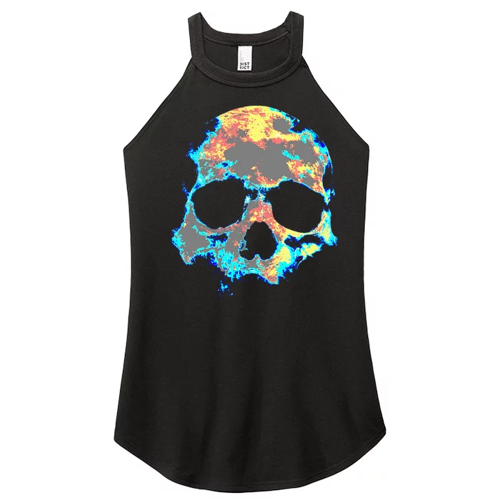 Dead ManS Skull Death Skeleton Head Bones Cool Skulls Gifts Women’s Perfect Tri Rocker Tank