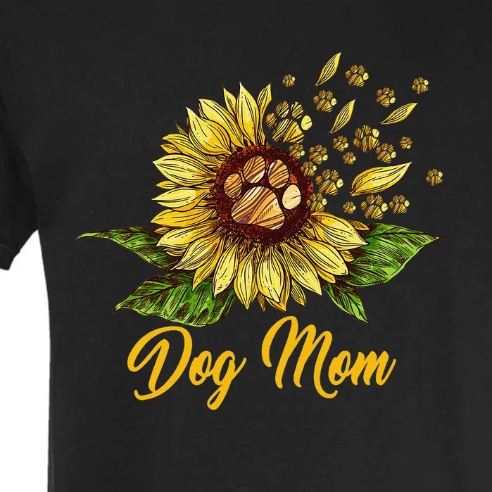 Dog Mom Sunflowers Dog Lover For Mother's Day Garment-Dyed Heavyweight T-Shirt