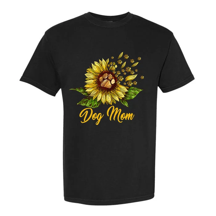 Dog Mom Sunflowers Dog Lover For Mother's Day Garment-Dyed Heavyweight T-Shirt