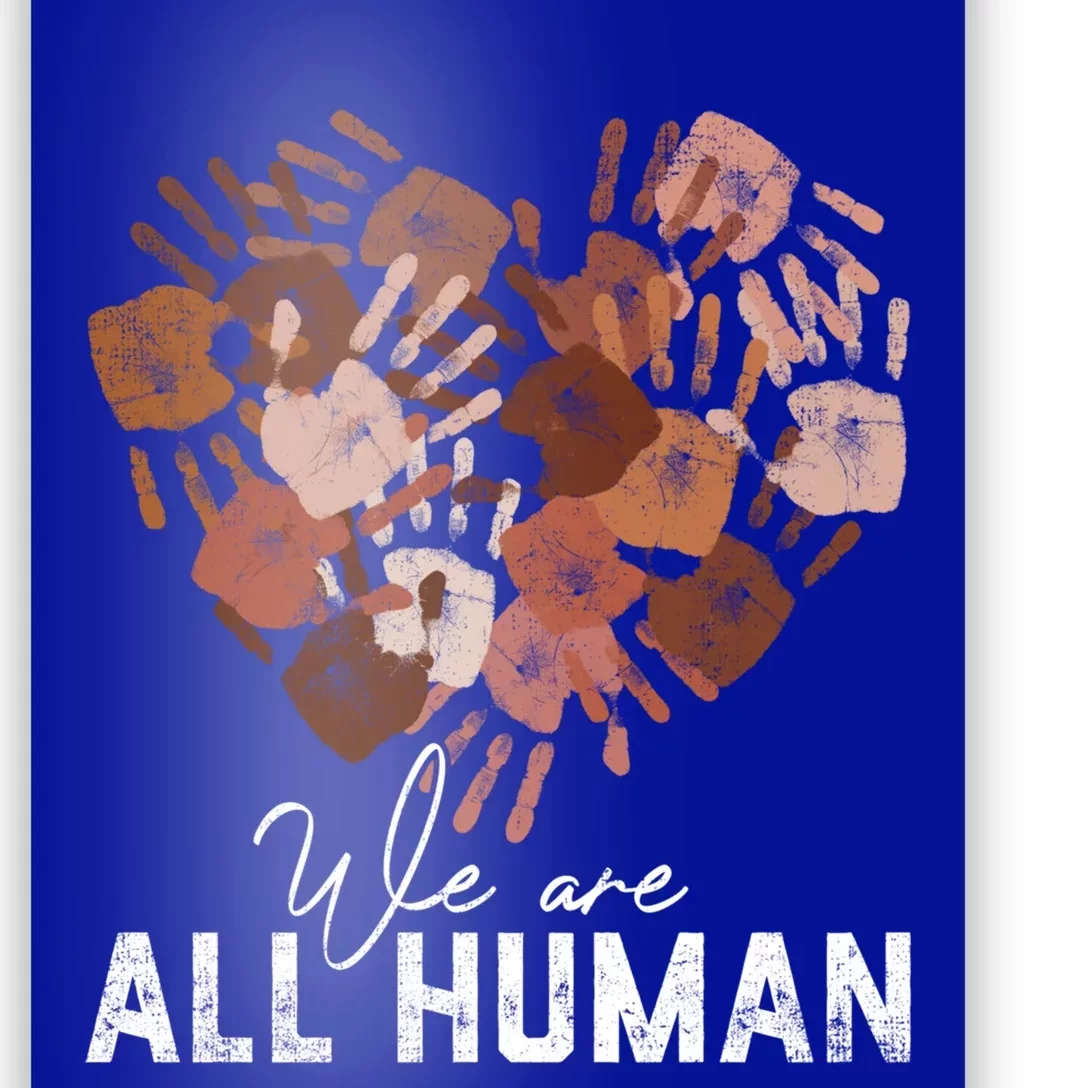 Diversity Melanin Skin Tone Hand Heart We Are All Hu Gift Poster