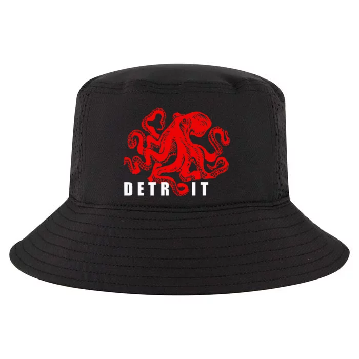 Detroit Michigan Souvenir Octopus Kraken Cool Comfort Performance Bucket Hat