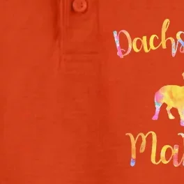 Dachshund Mama Sausage Dog Lover Mothers Day Dry Zone Grid Performance Polo