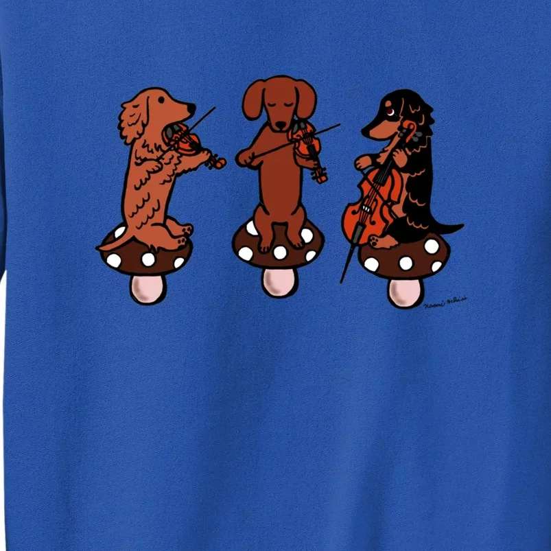 Dachshund Musicians String Trio Tall Sweatshirt