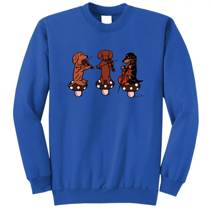 Dachshund Musicians String Trio Tall Sweatshirt