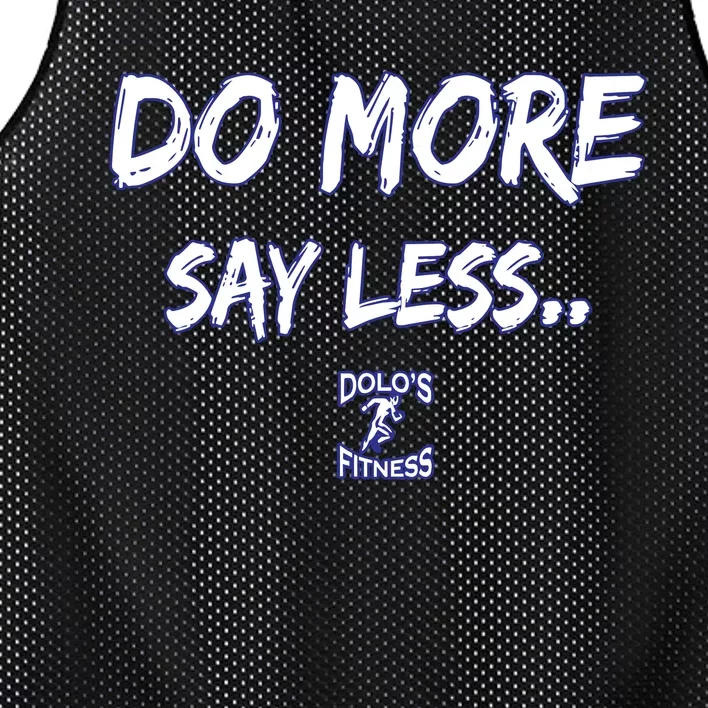 Do More Say Less Mesh Reversible Basketball Jersey Tank