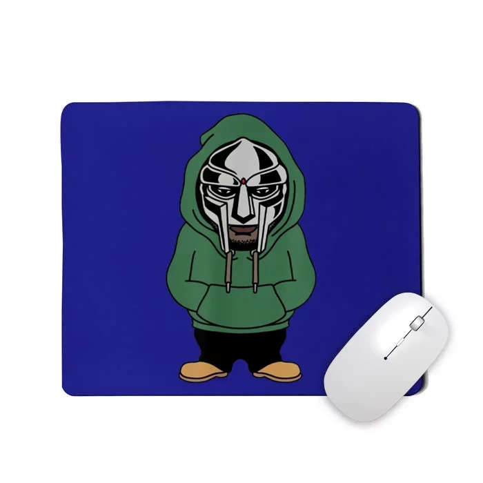 Doom Mask Super Villain All Caps Rap Mousepad