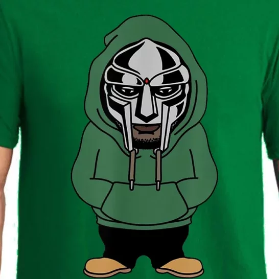 Doom Mask Super Villain All Caps Rap Pajama Set