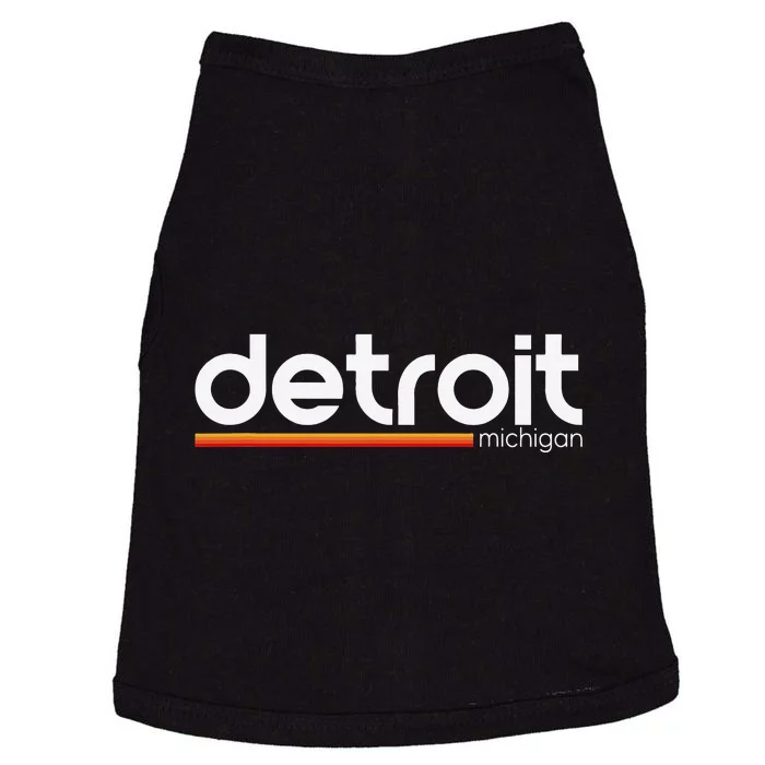 Detroit Michigan Souvenir Vintage Michigan Detroit Doggie Tank