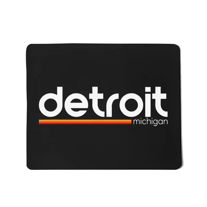 Detroit Michigan Souvenir Vintage Michigan Detroit Mousepad