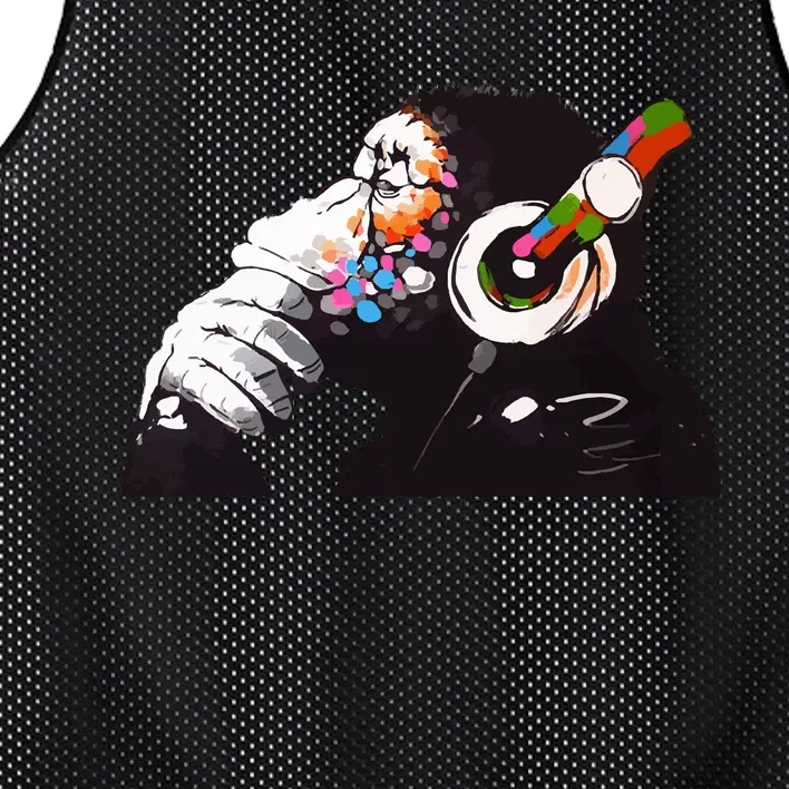 Dj Monkey Thinker Mesh Reversible Basketball Jersey Tank