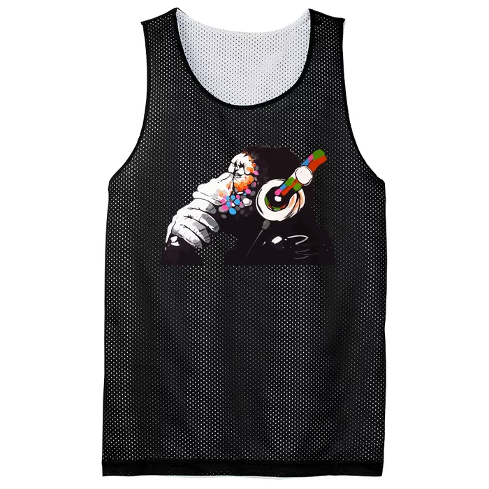 Dj Monkey Thinker Mesh Reversible Basketball Jersey Tank