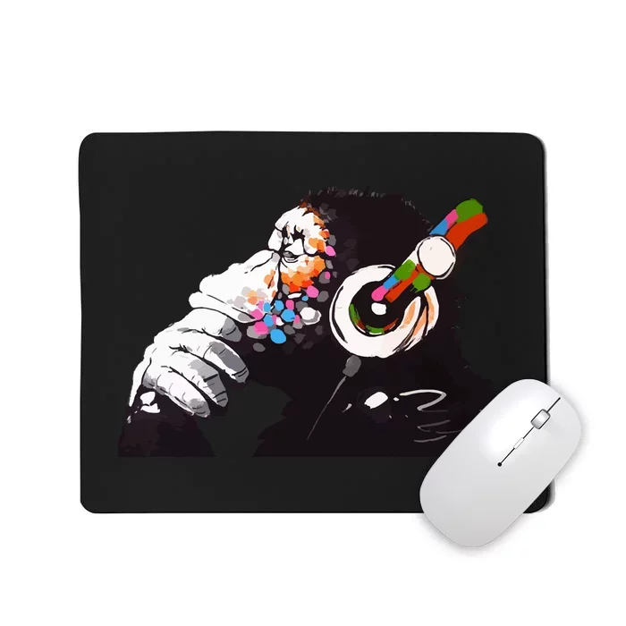 Dj Monkey Thinker Mousepad