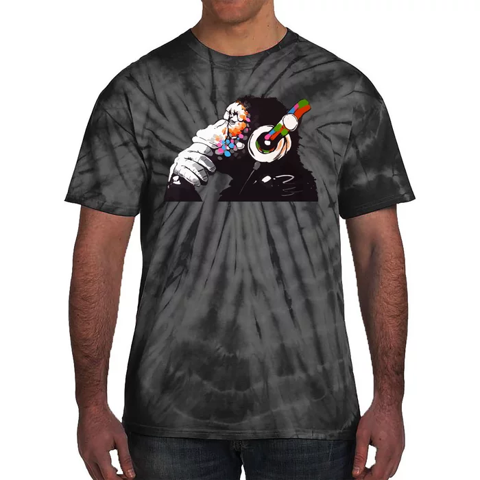 Dj Monkey Thinker Tie-Dye T-Shirt