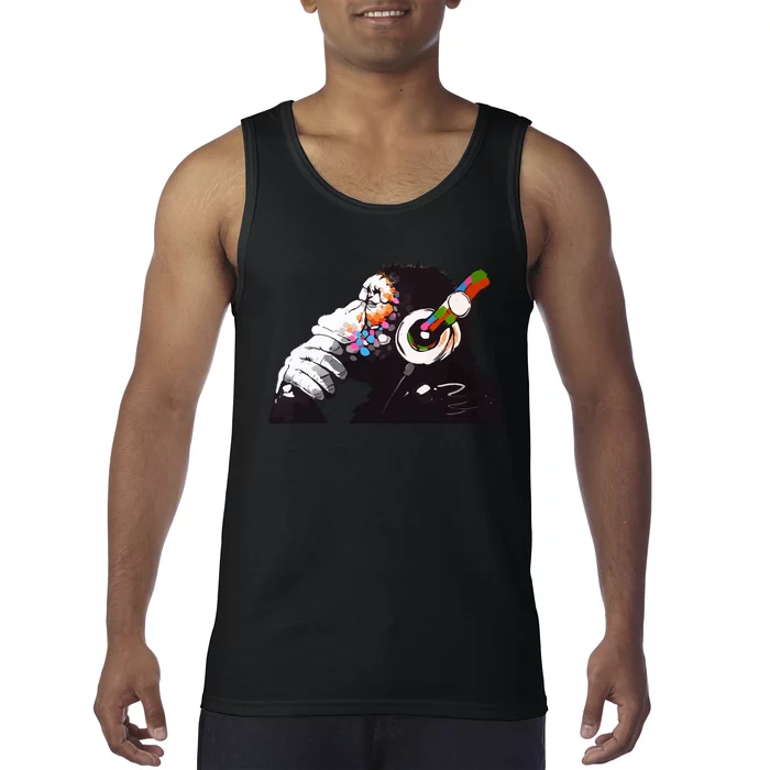 Dj Monkey Thinker Tank Top