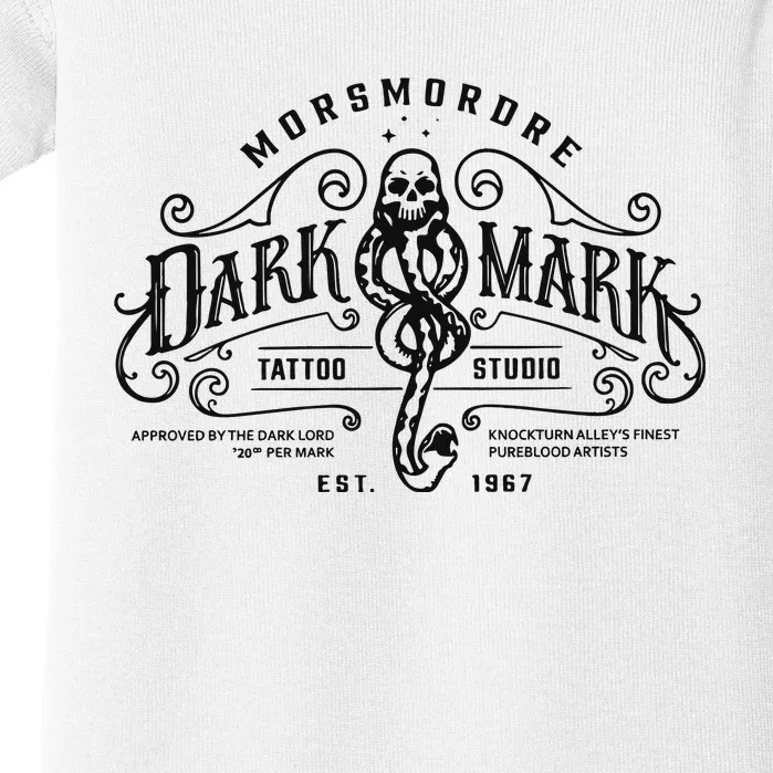 Dark Mark Tattoo Studio Baby Bodysuit